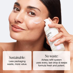 Innbeauty Project refill pod installed in compatible bottle showing ease of replacement