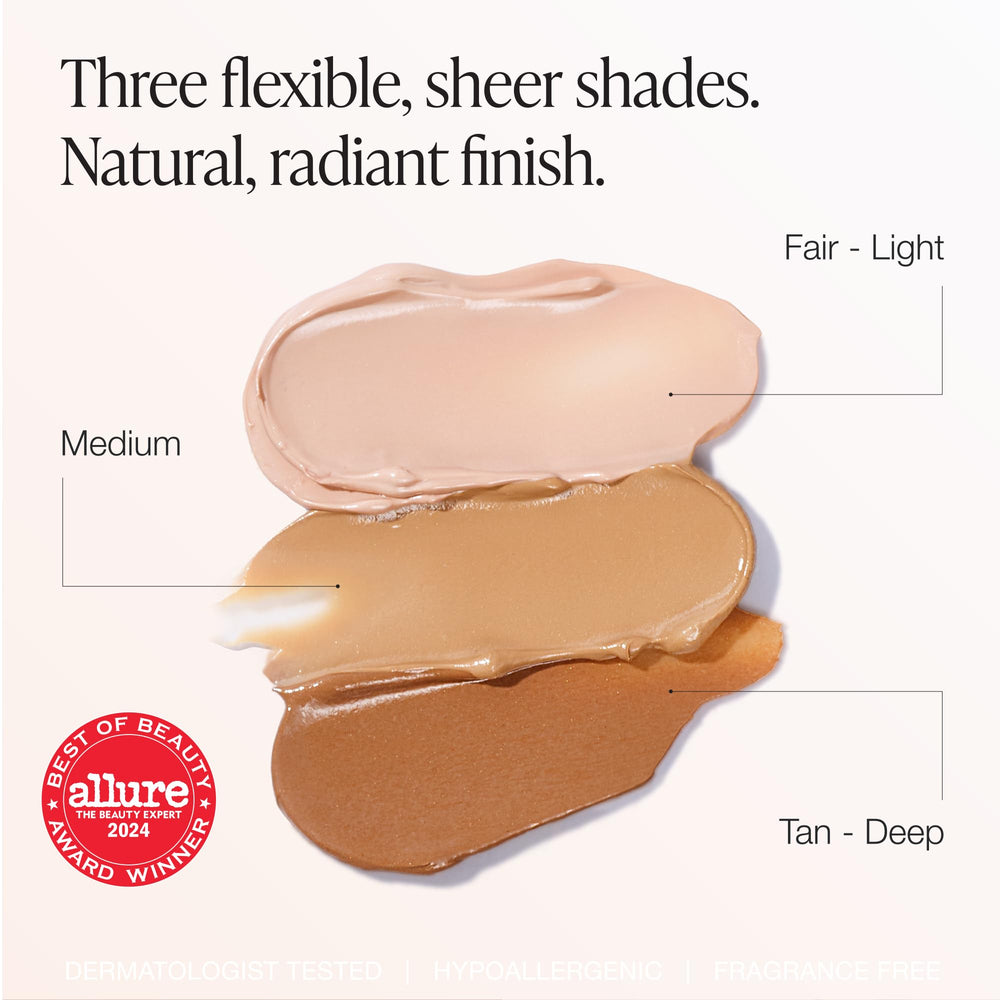 Innbeauty Project texture swatch on hand showing blendable hydrating finish