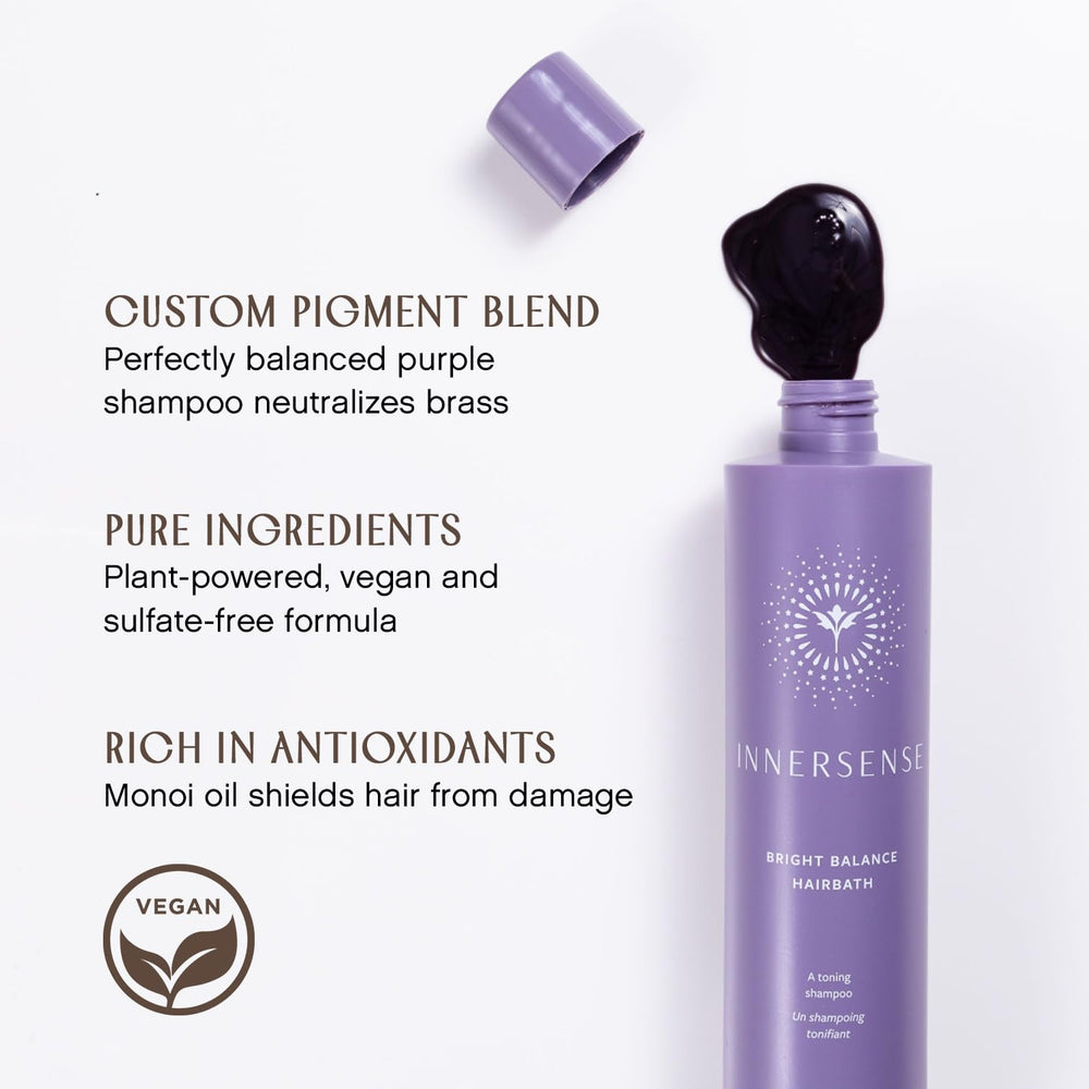 INNERSENSE bottle in hand showing 10 fl oz size and easy dispensing