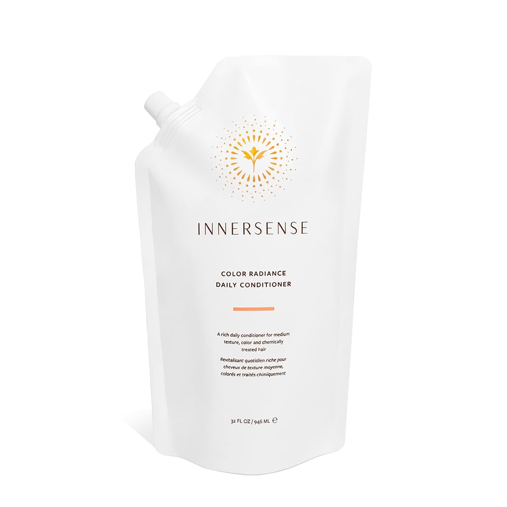 INNERSENSE refill pouch front view showing product branding and size benefits