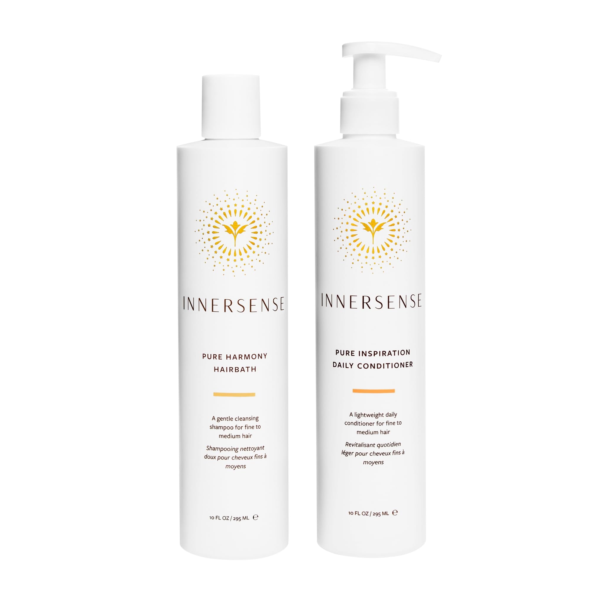 INNERSENSE duo front packaging showing both 10 fl oz bottles and clean branding for shelf appeal