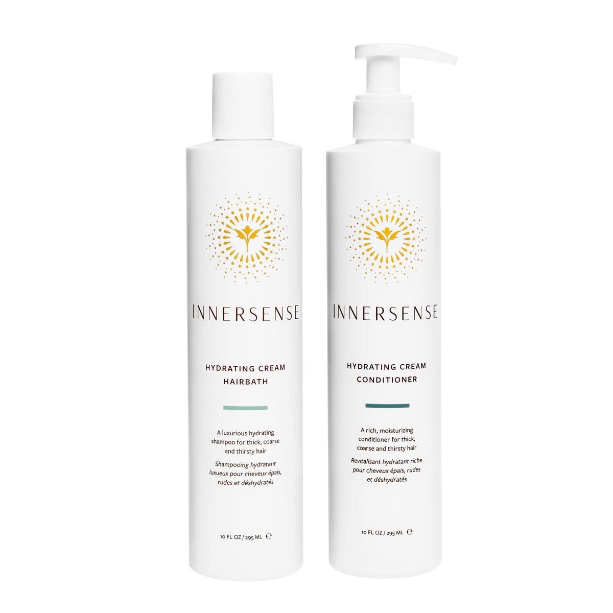INNERSENSE front packaging duo showing bottle labels and hydrating benefits