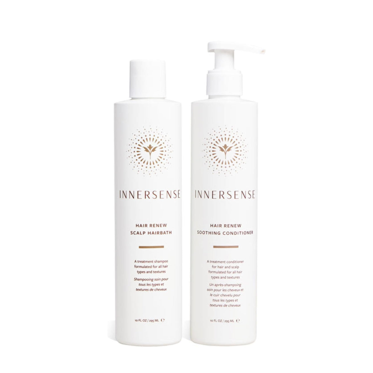 INNERSENSE front packaging showing duo and clean ingredients benefit