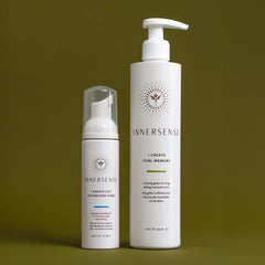 INNERSENSE lifting foam dispensing to show airy texture and volumizing benefit