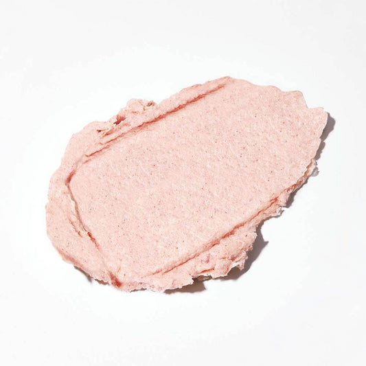 INNERSENSE close-up of scrub texture with red salt for effective exfoliation