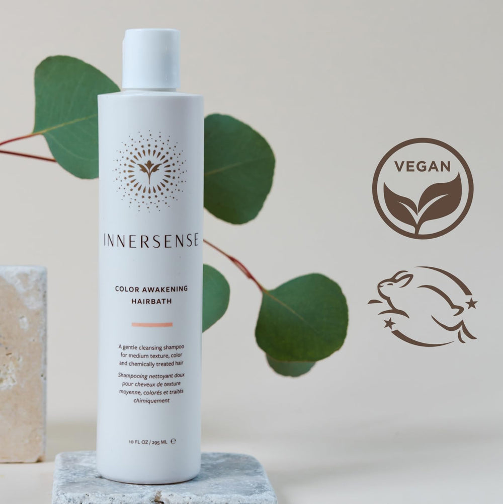 INNERSENSE creamy lather close-up illustrating gentle, nourishing texture