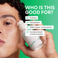 innisfree bottle held in hand demonstrating travel-friendly size and scale