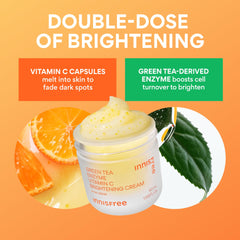 innisfree clinical results graphic summarizing tested brightening outcomes