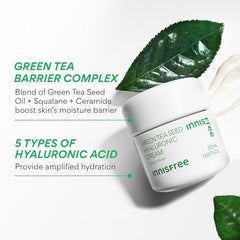 innisfree cream layered over serum demonstrating boosted hydration benefits