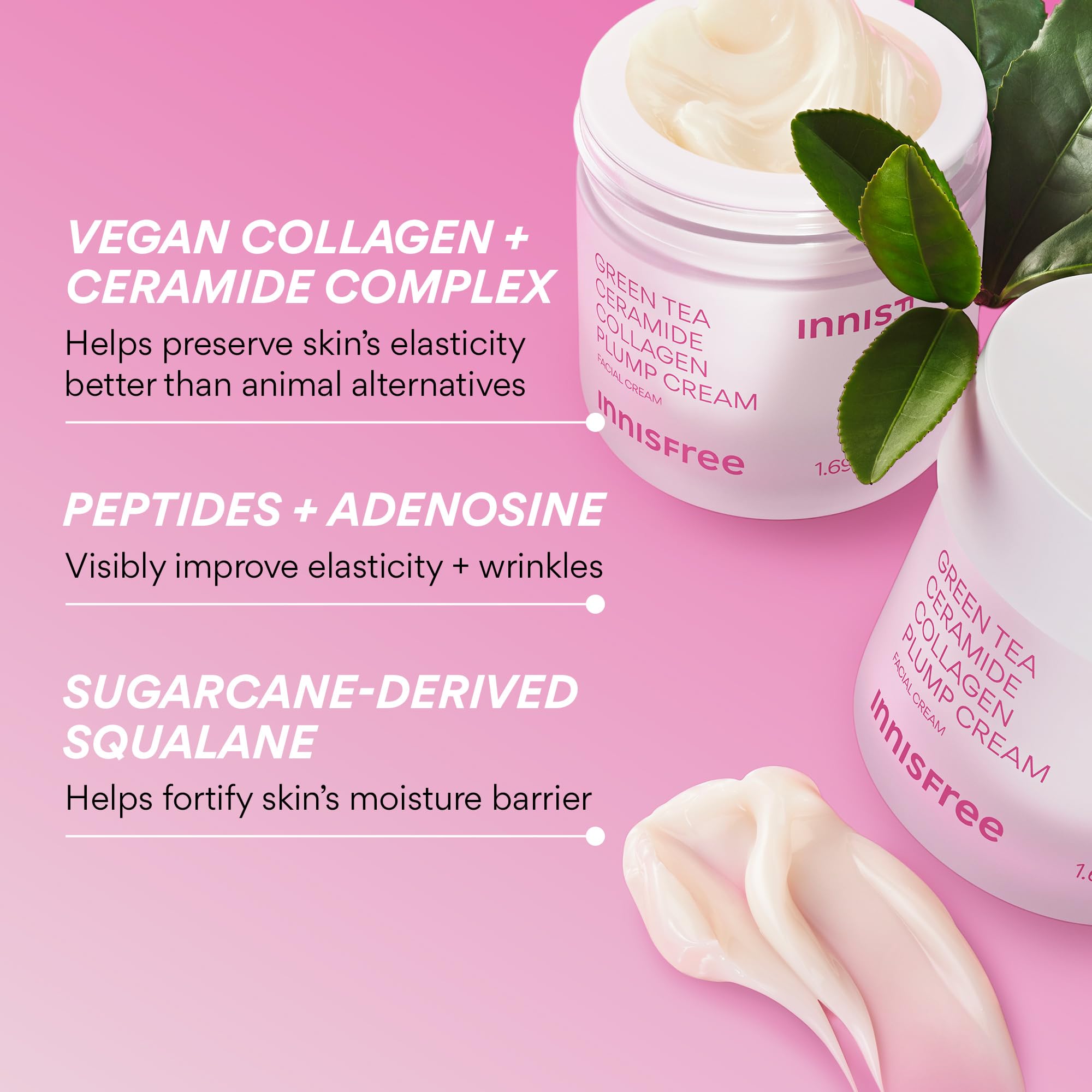 innisfree applied to cheek in morning routine illustrating non-greasy finish and glow