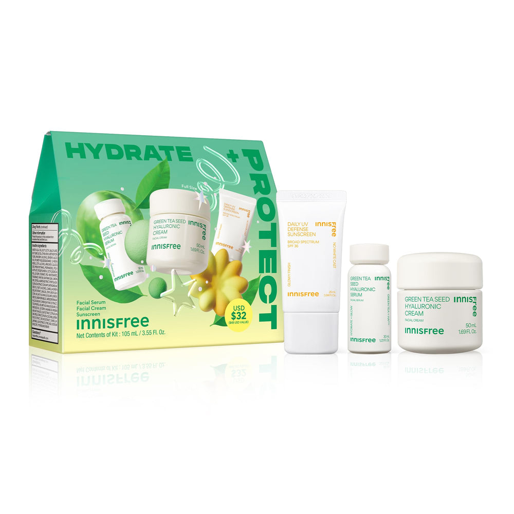 innisfree front packaging set showcasing travel trio and easy portability