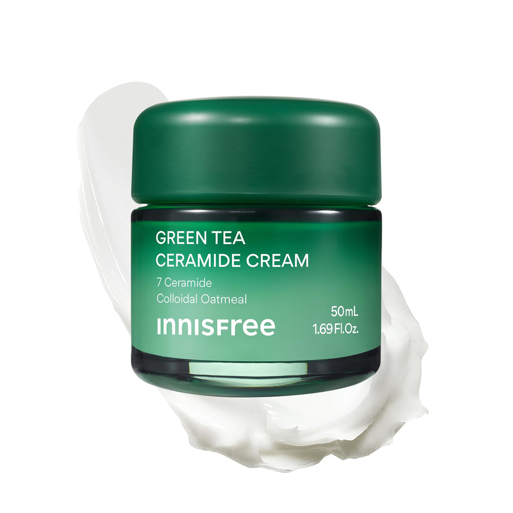 innisfree jar front view shows soothing cream and calm packaging benefit