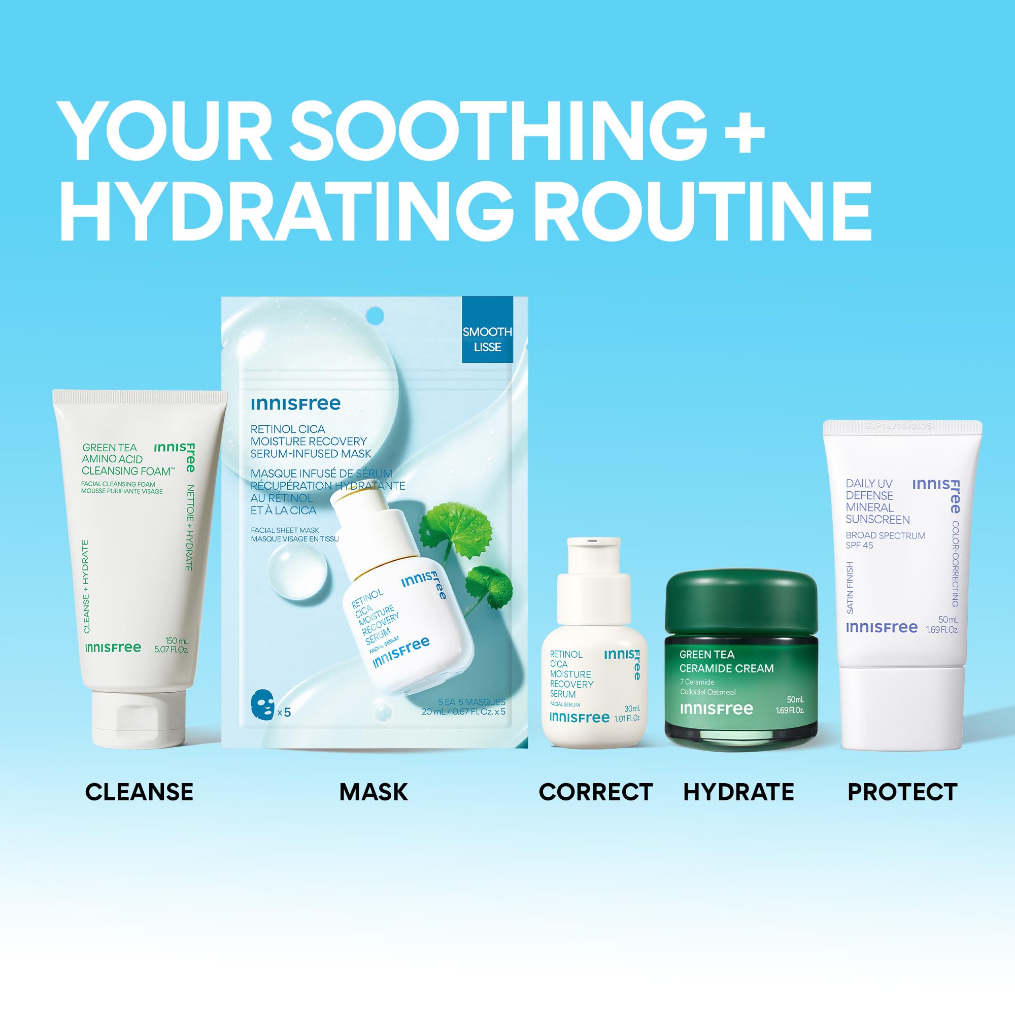 innisfree lifestyle vanity setup showing mask as part of daily routine benefit