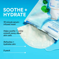 innisfree open sachet pouring serum onto hand for fast absorption benefit
