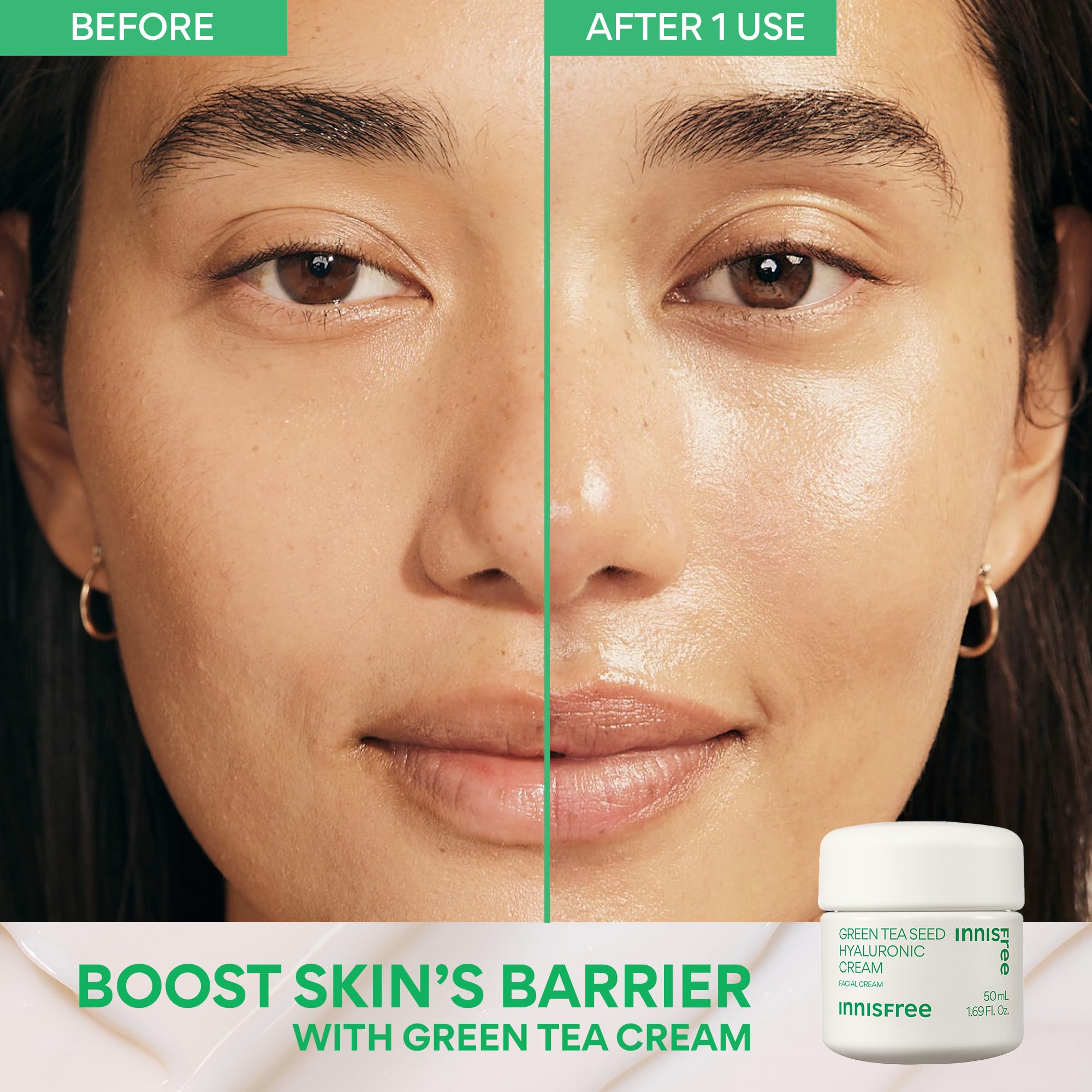 innisfree routine in hand illustrating simple three-step daily use