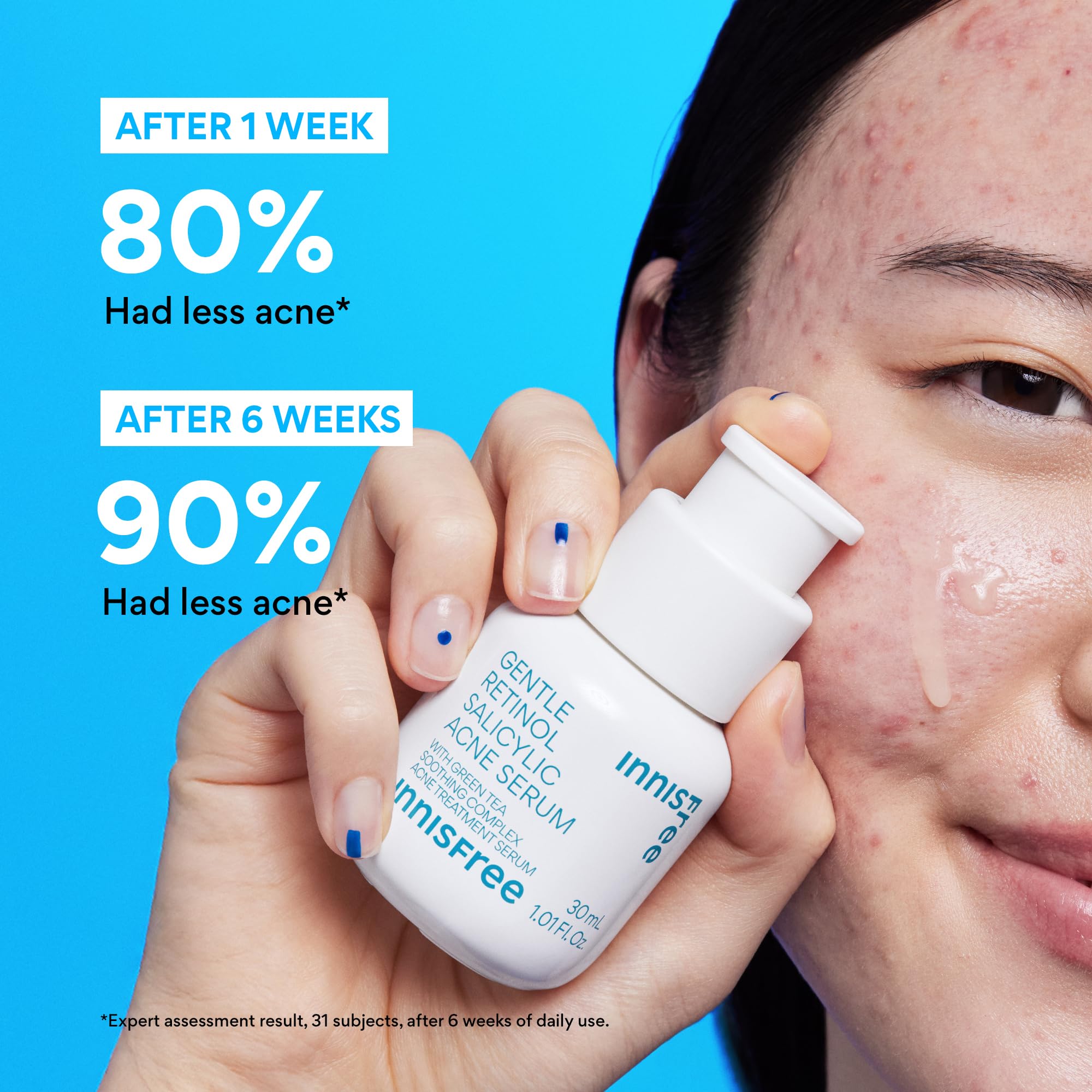 innisfree texture drop close-up showing lightweight serum for fast absorption benefit