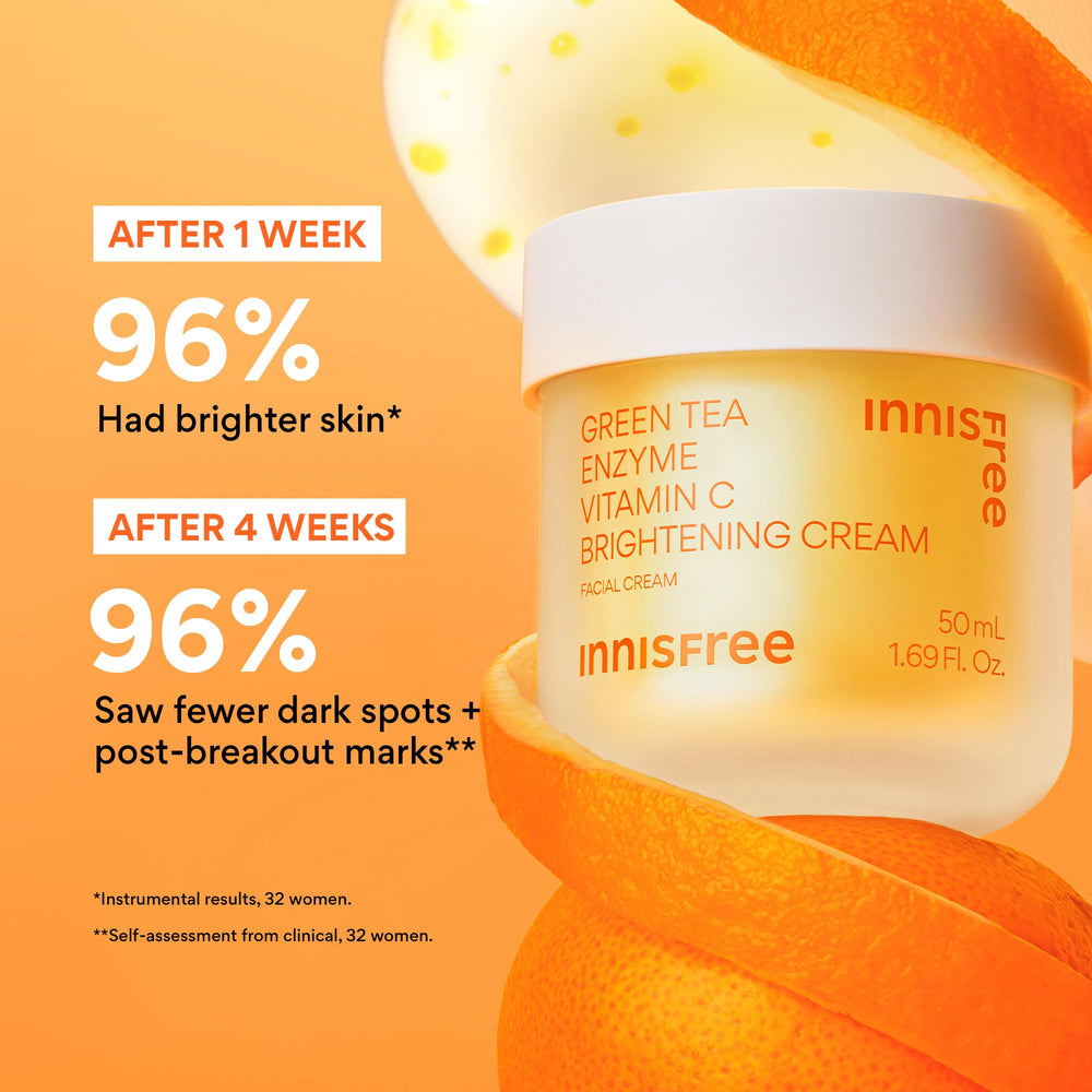 innisfree vitamin C capsule detail demonstrating targeted brightening action