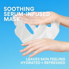 innisfree woman applying sheet mask demonstrating easy 10-minute treatment benefit
