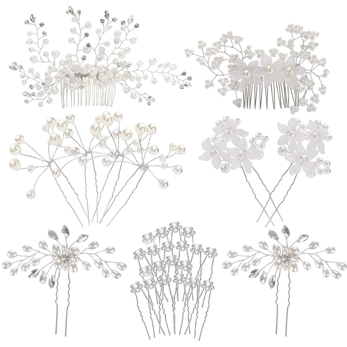 inSowni front packaging showing the 30-piece bridal hair set and clear labeling.