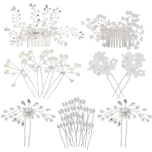 inSowni front packaging showing the 30-piece bridal hair set and clear labeling.