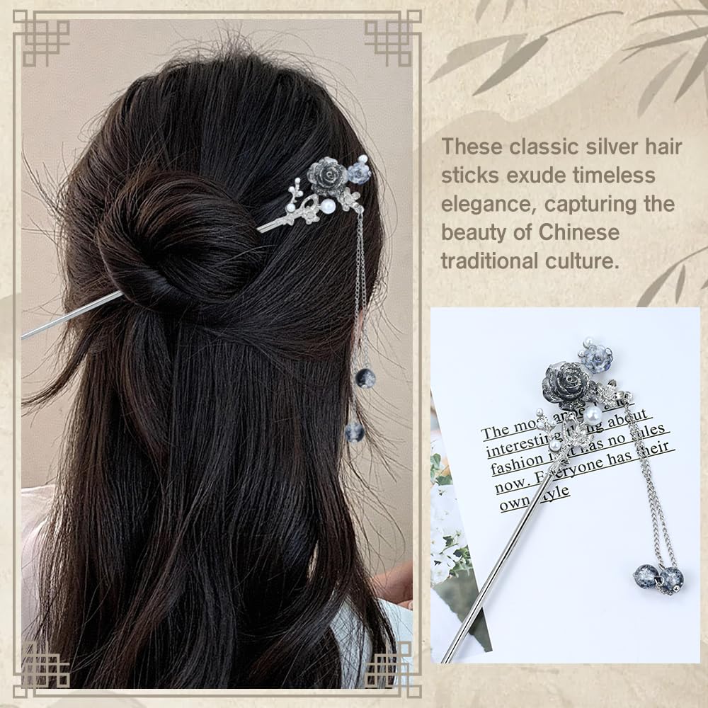 inSowni hair stick securing a bun demonstrating reliable hold and beauty