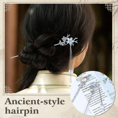 inSowni hair sticks lined by length to compare sizes for different hair types