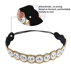 inSowni headband styled on bride demonstrating decorative sparkle for events
