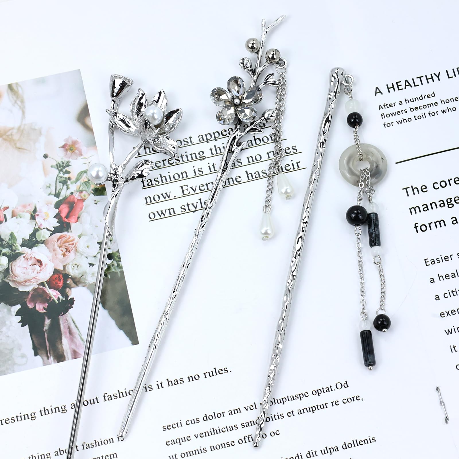 inSowni hair sticks arranged for gifting showing presentation and storage idea