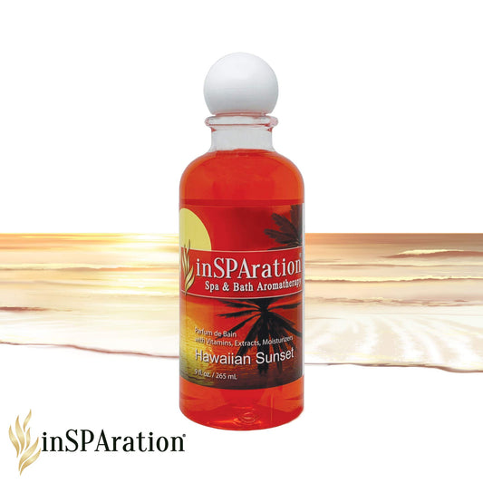 Close-up of InSPAration bottle texture and cap demonstrating easy pour control