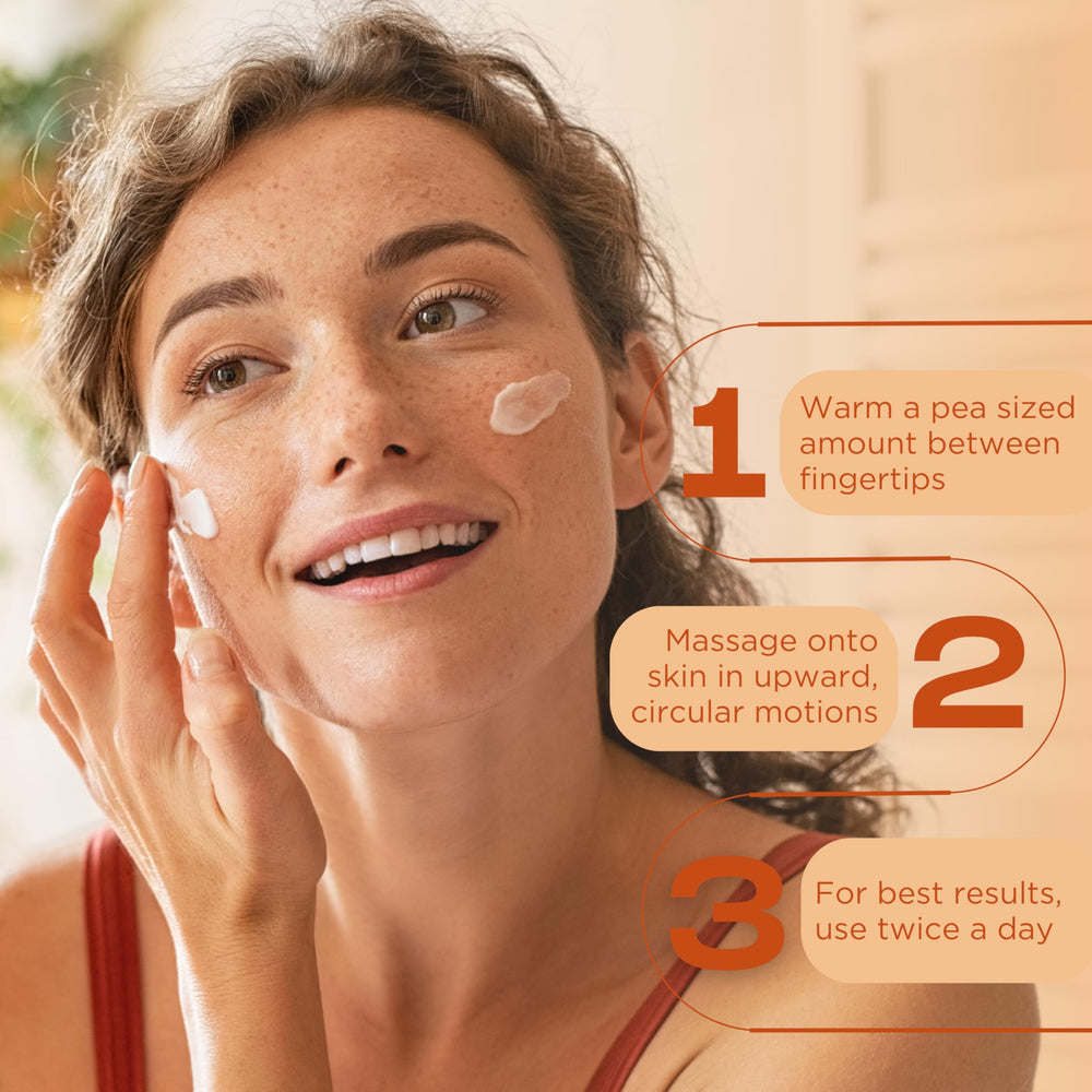 InstaNatural hand applying moisturizer demonstrating fast absorption