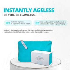 Instantly Ageless serum texture drop demonstrating lightweight absorption benefit