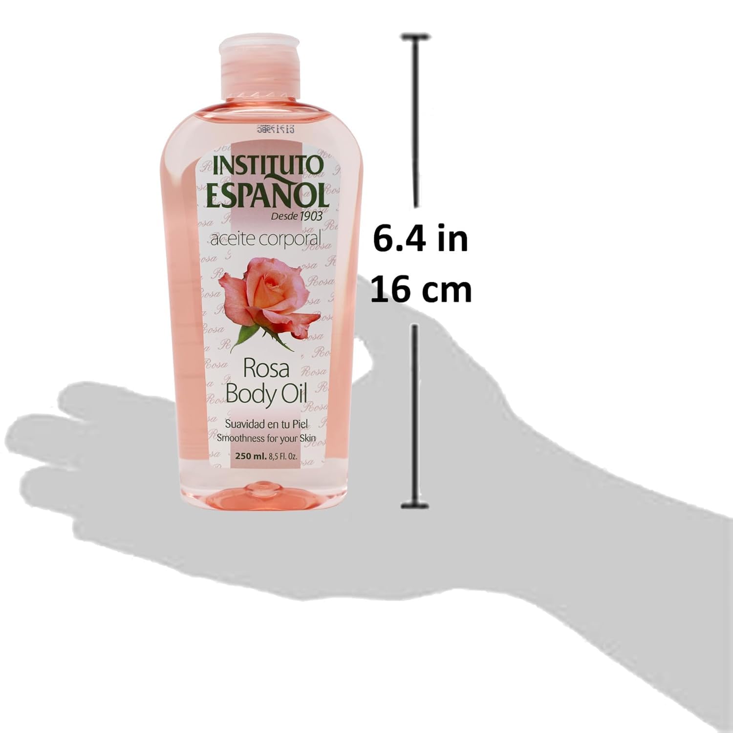 Instituto Español oil pouring close-up, shows lightweight texture for fast absorption