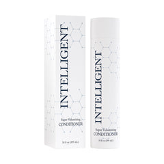 Intelligent Shop conditioner front bottle showing label and size, conveys professional uplift benefit