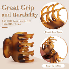 Interesse medium rectangle clip holding hair for neat half-up look