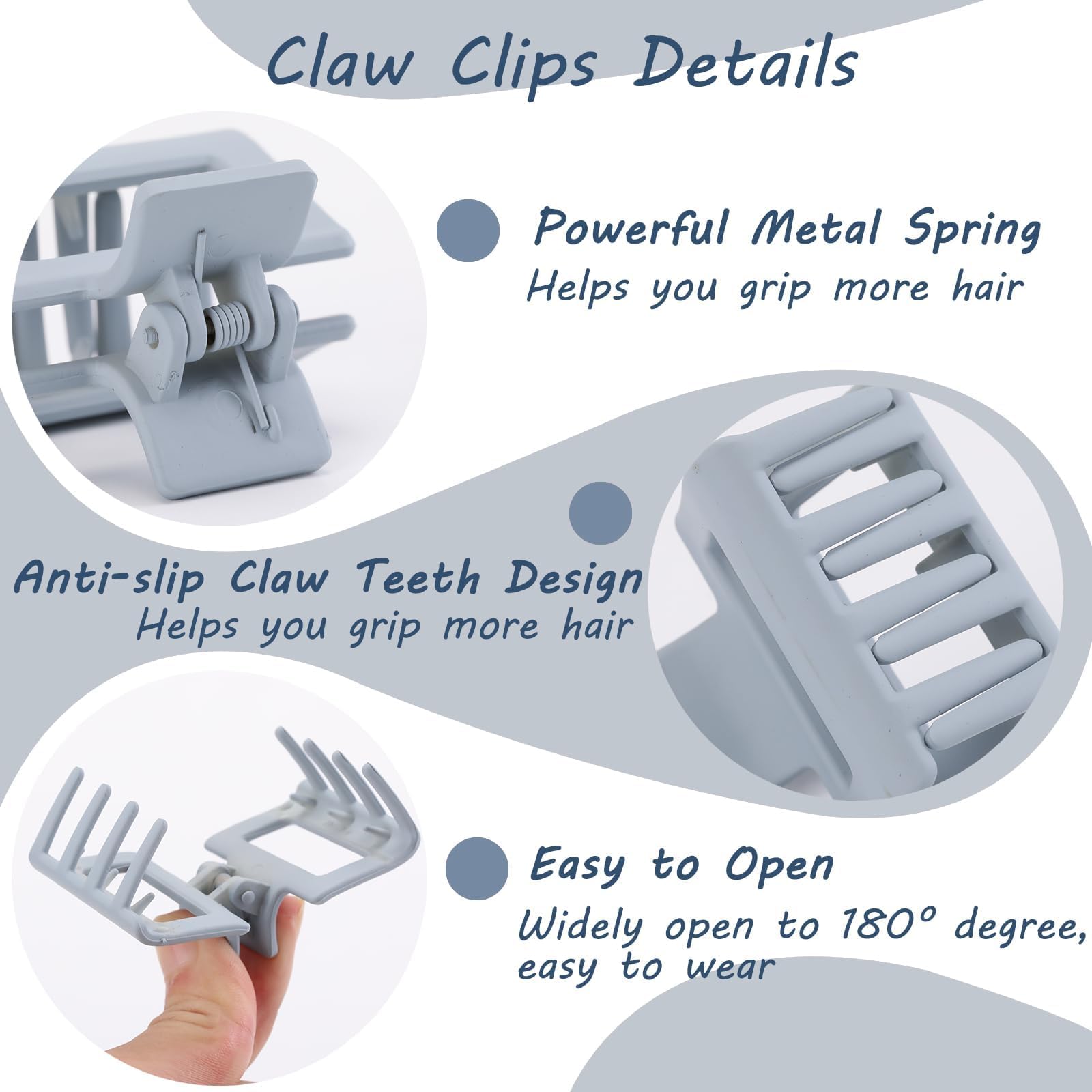 Interesse rectangle clip side view highlighting slim profile and sleek finish