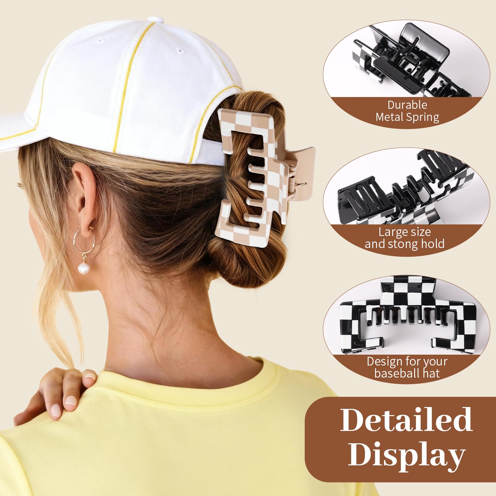 Interesse side view with cap strap threaded through for comfortable fit