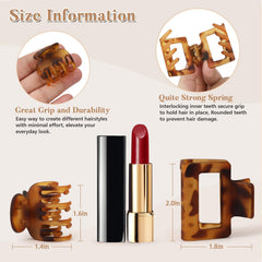 Interesse small double-layer clip detail highlighting non-slip grip