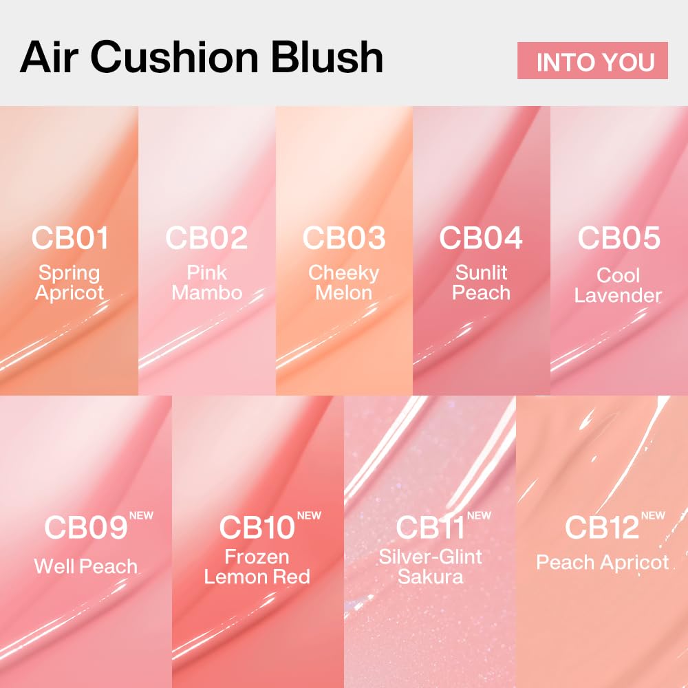 INTO YOU eye application showing blended peach wash for coordinated face-and-eye benefit