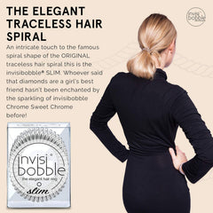 invisibobble close-up on slim spiral texture highlighting smooth finish and gentle grip