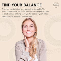 invisibobble securing a high ponytail showing strong hold without kinks for all-day wear