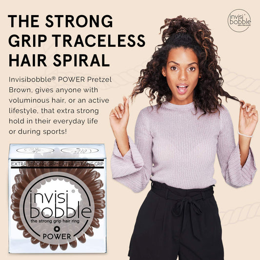 invisibobble close-up of spiral texture highlighting smooth, hair-friendly surface