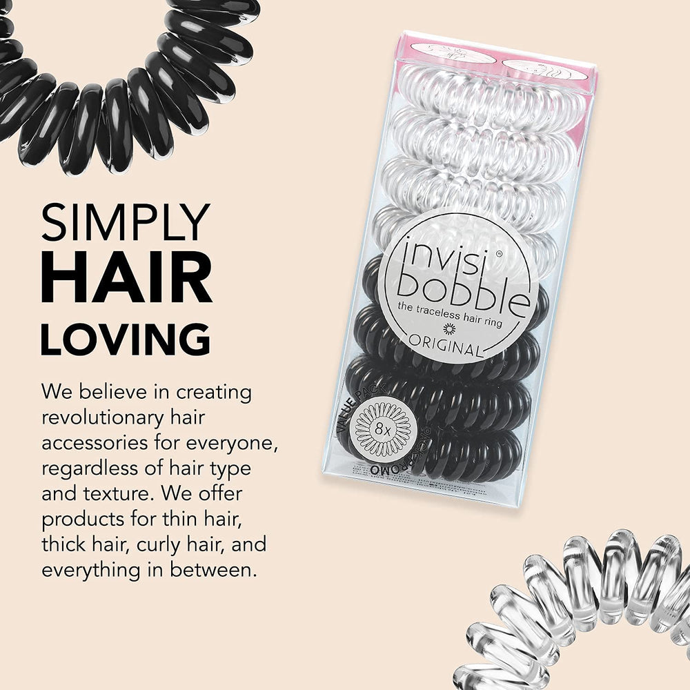 invisibobble holding fine hair gently without creases or painful pulling