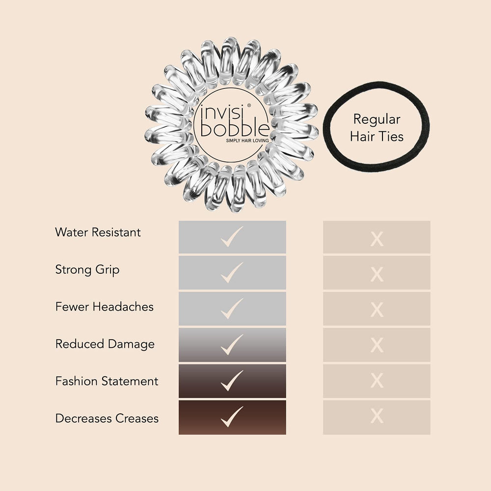 invisibobble styled with outfit in a lifestyle setting showing fashionable function
