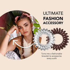 invisibobble removed showing no crease on hair and reduced marks
