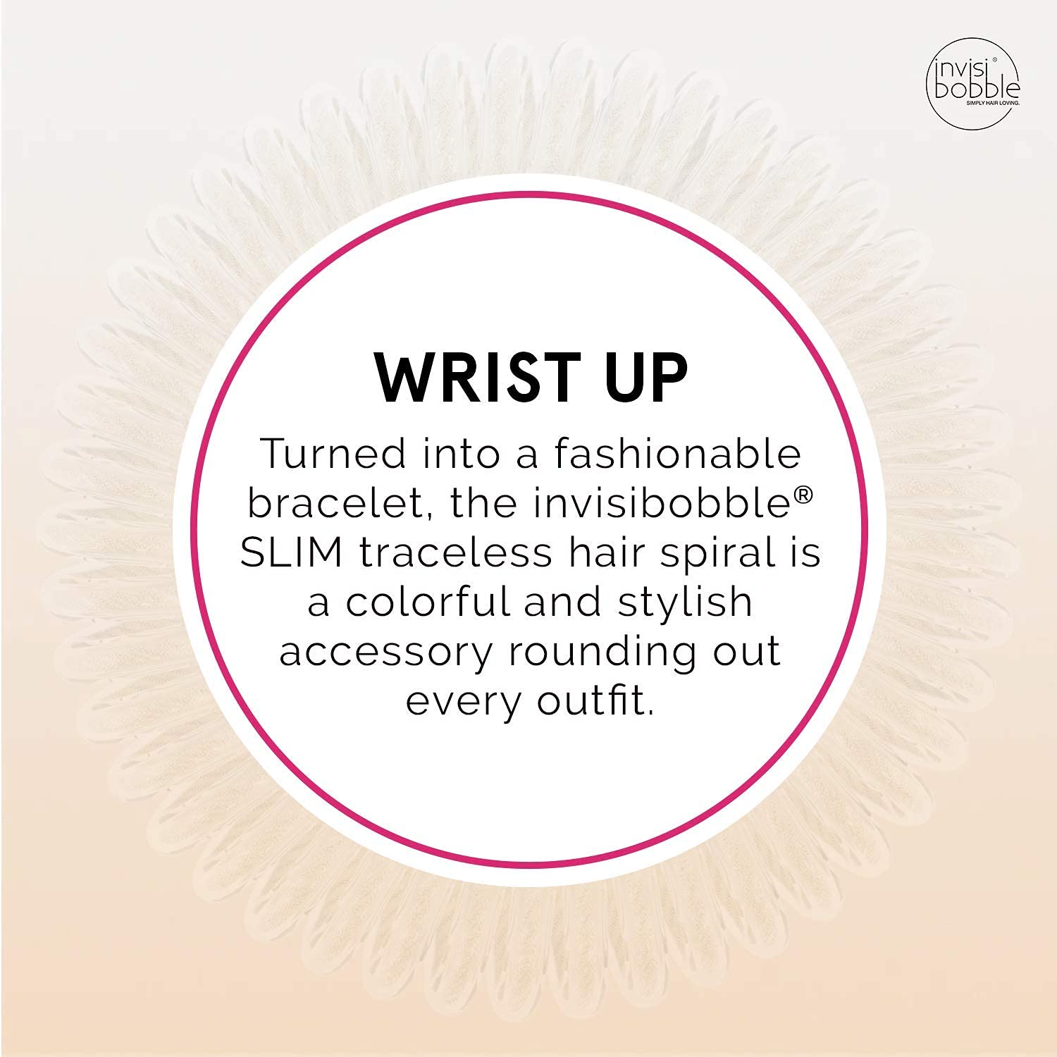 invisibobble slim three-pack packaging with visible Stay Gold coils