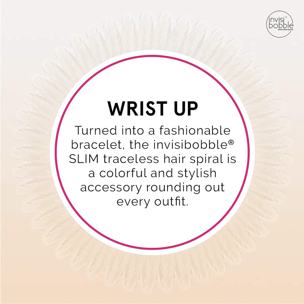 invisibobble slim three-pack packaging with visible Stay Gold coils
