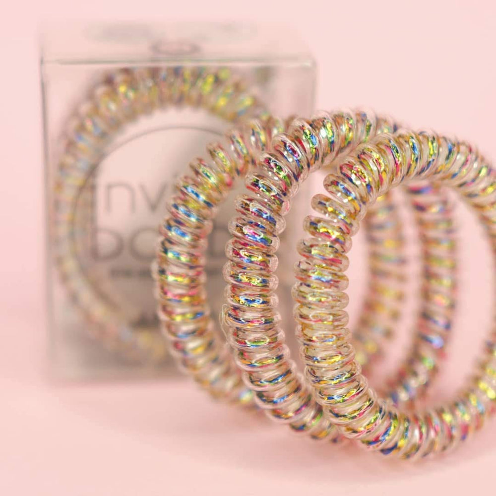 invisibobble Vanity Fairy securing a ponytail for strong hold without creases
