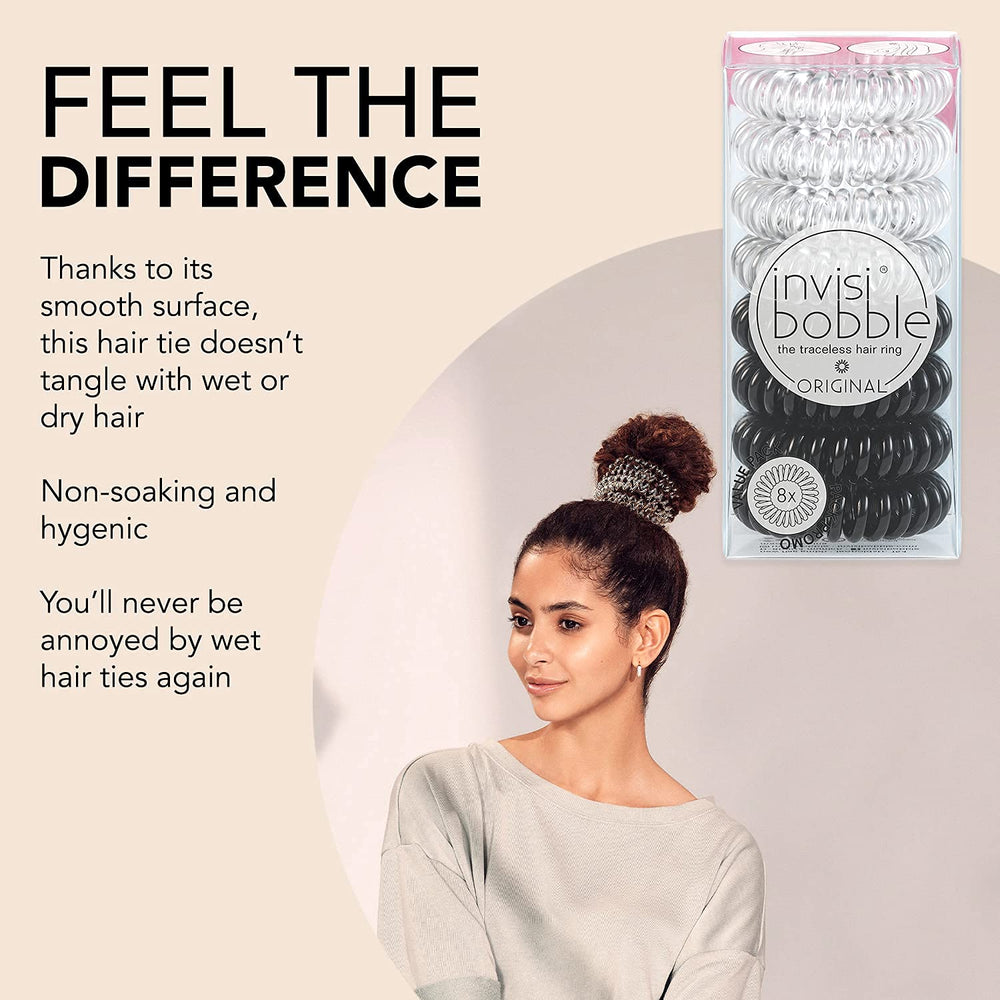 invisibobble worn as wrist bracelet for on-the-go storage and stylish accessory