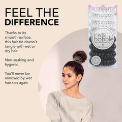 invisibobble worn as wrist bracelet for on-the-go storage and stylish accessory