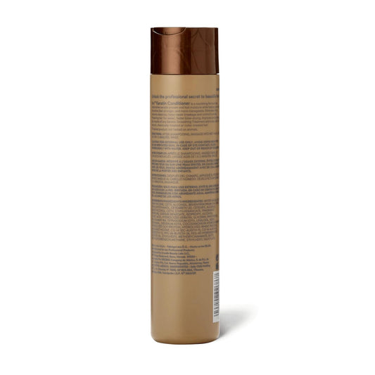 ion keratin conditioner close-up of pump and label highlighting sulfate-free benefit